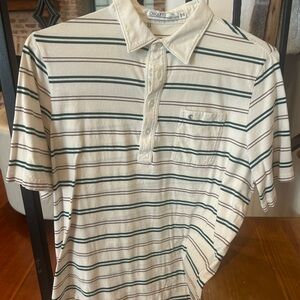 Criquet Cream and Green Polo Shirt Classic Style